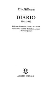 Etty Hillesum l'Opera integrale in italiano