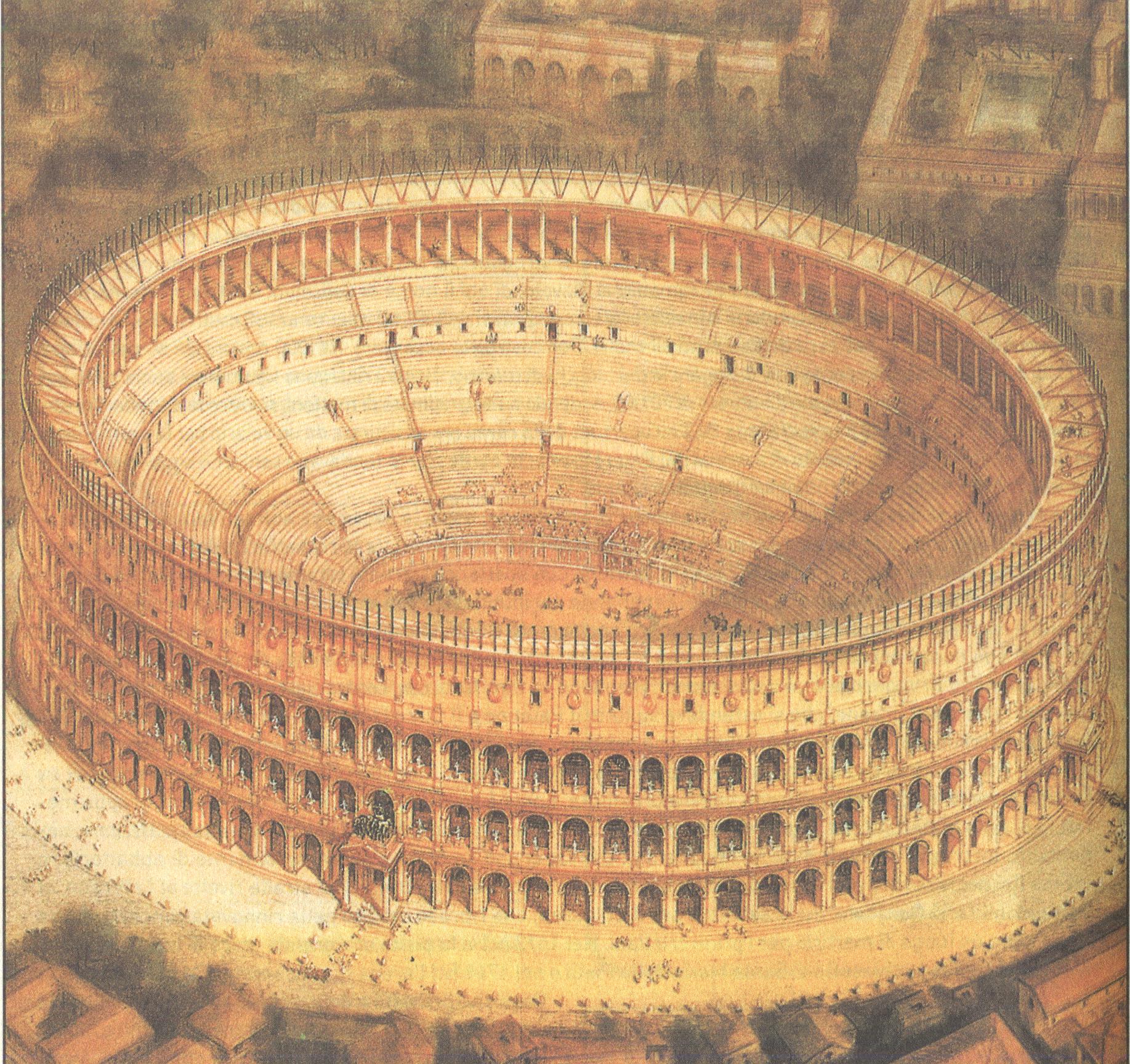 Het Colosseum een afbeelding